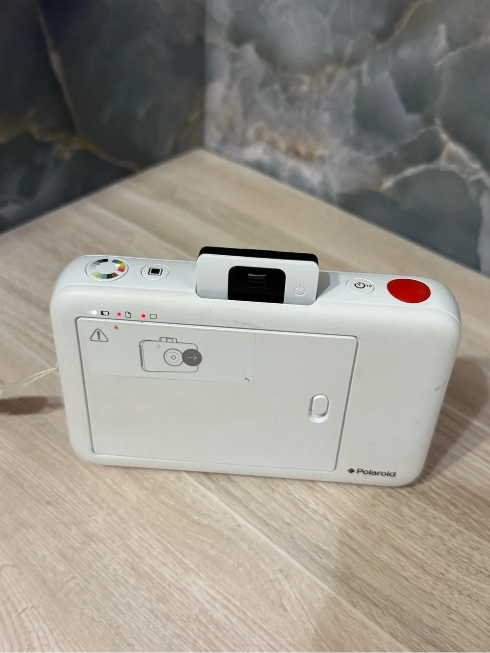 Polaroid Snap Instant Camera - White with Rainbow Accent